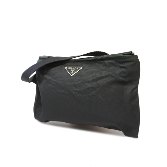 Prada Bags Pradaauth Testoo Womens Nylon Shoulder Bag Dark Green